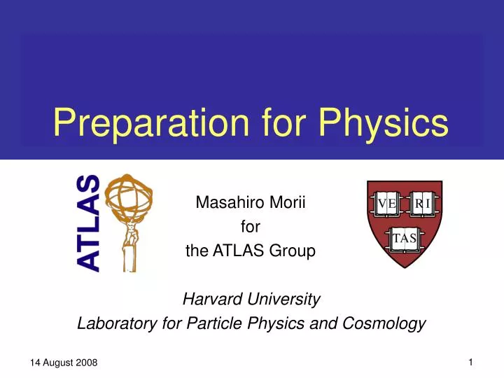 preparation for physics