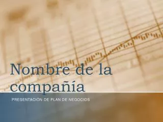 n ombre de la compa a