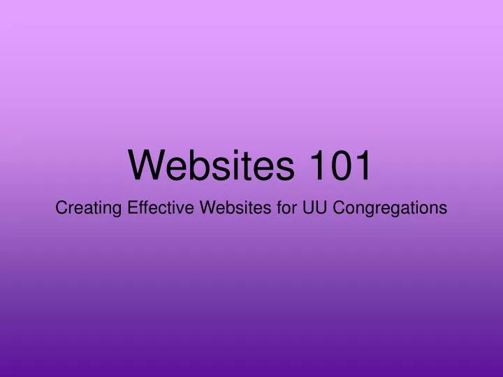 websites 101