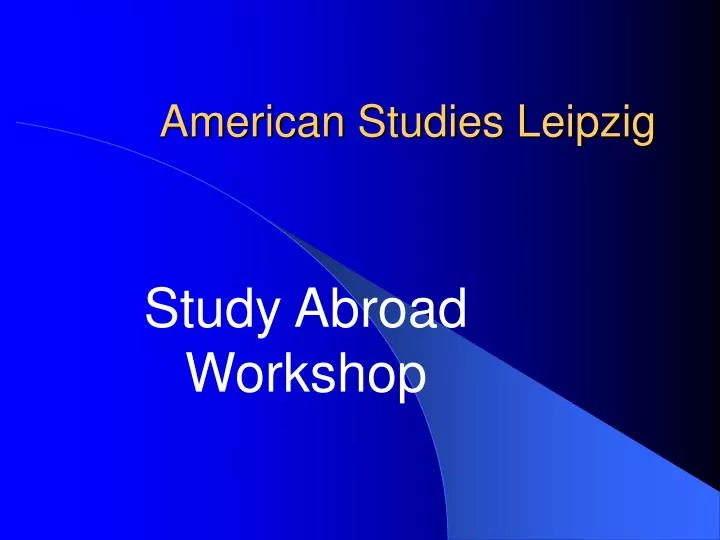 american studies leipzig