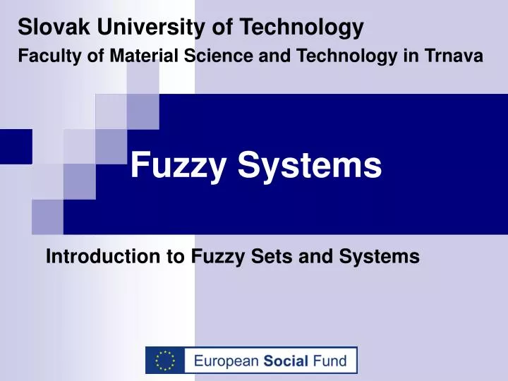 fuzzy systems