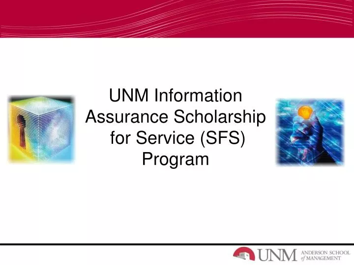 unm information assurance scholarship for service sfs program