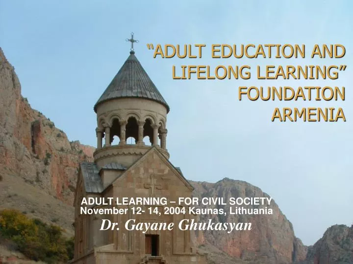 adult education and lifelong learning foundation armenia