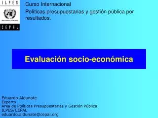 evaluaci n socio econ mica
