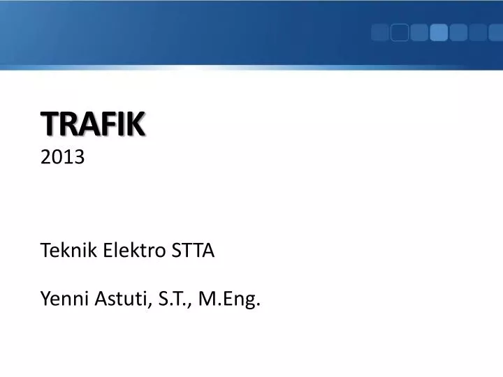 trafik 2013