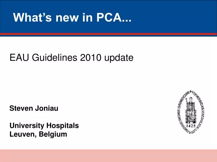 what s new in pca