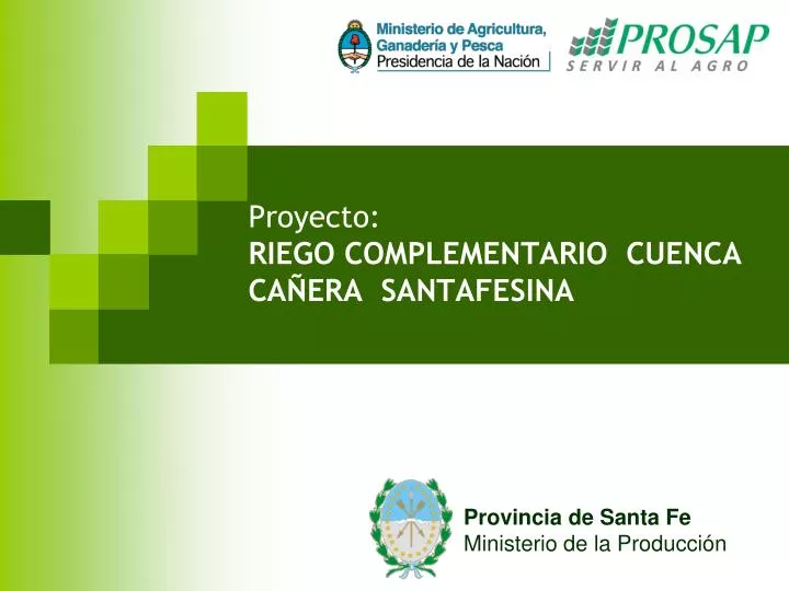 proyecto riego complementario cuenca ca era santafesina