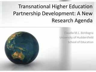 Transnational Higher Education Partnership Development: A New Research Agenda