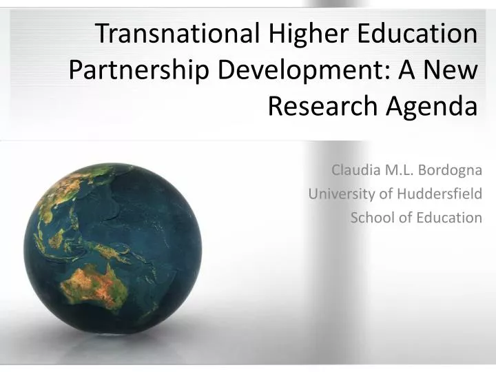 transnational higher education partnership development a new research agenda