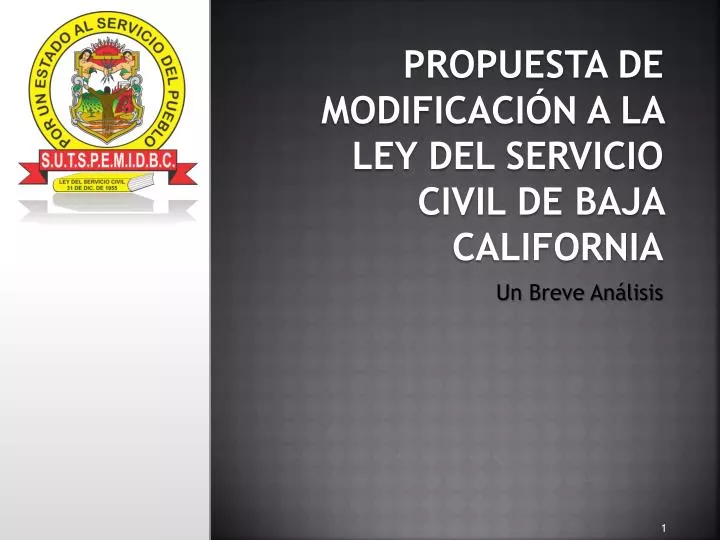 propuesta de modificaci n a la ley del servicio civil de baja california