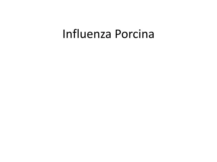 influenza porcina