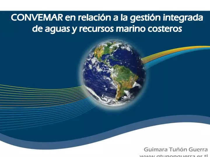 convemar en relaci n a la gesti n integrada de aguas y recursos marino costeros