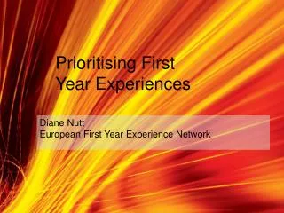Diane Nutt European First Year Experience Network