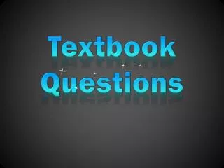 Textbook Questions