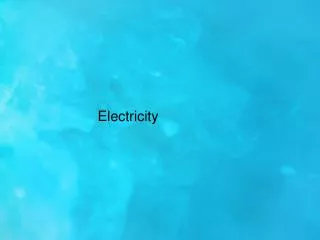 electricity