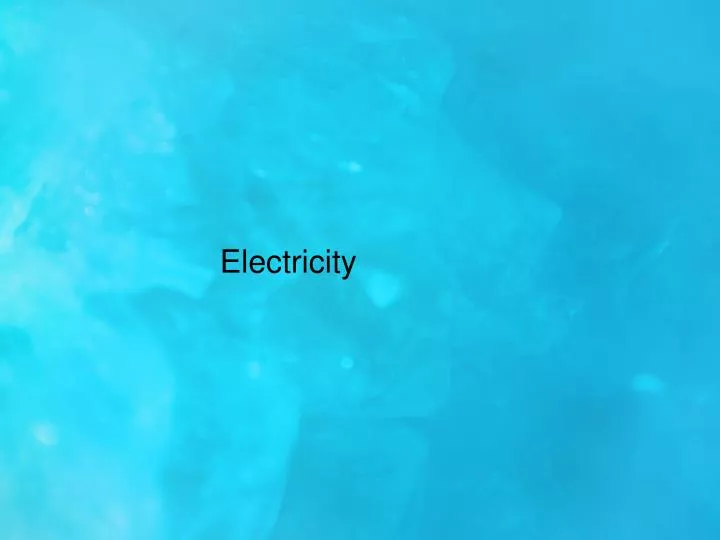 electricity