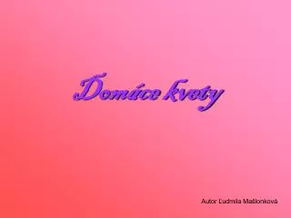 dom ce kvety