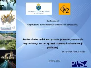 dr jaros aw hermaszewski krak w 2012