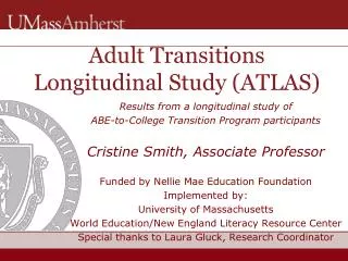 Adult Transitions Longitudinal Study (ATLAS)