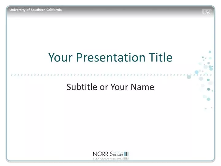your presentation title