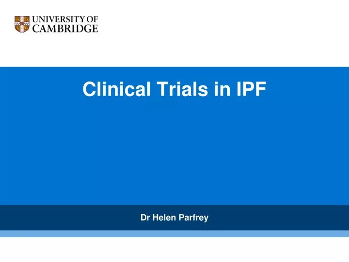 clinical trials in ipf