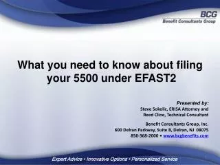 What you need to know about filing your 5500 under EFAST2