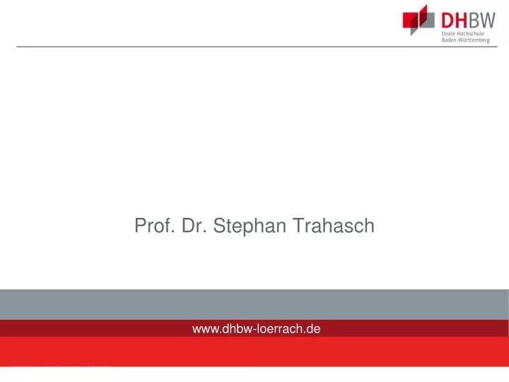 prof dr stephan trahasch