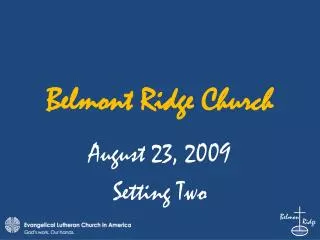 Belmont Ridge Church