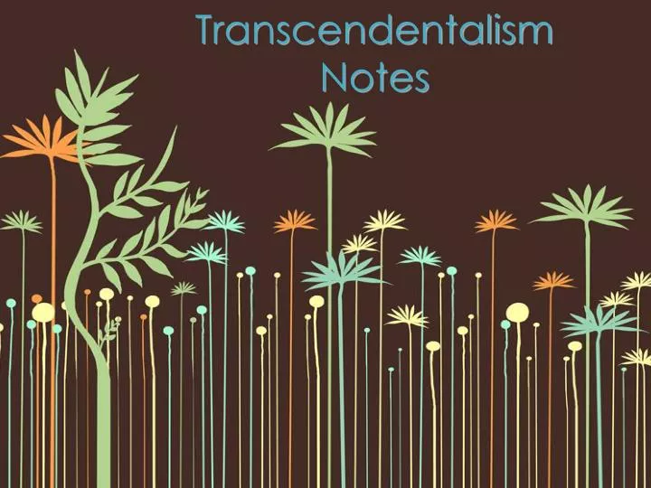 transcendentalism notes