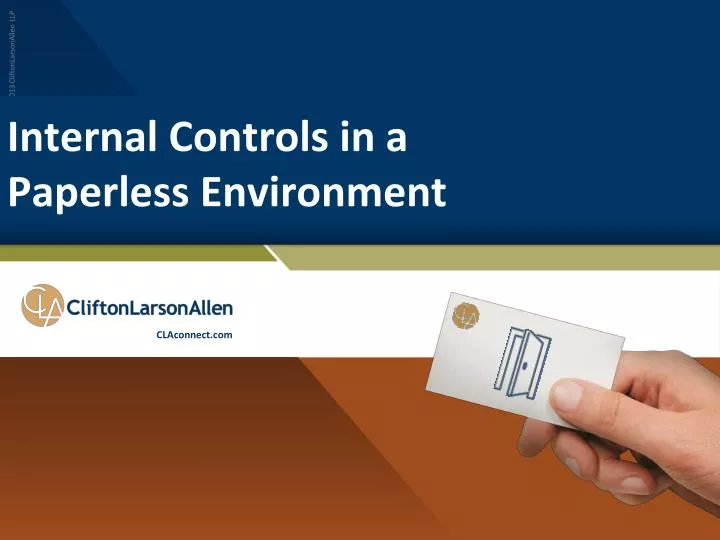 internal controls in a paperless environment