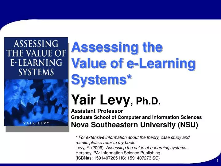 assessing the value of e learning systems