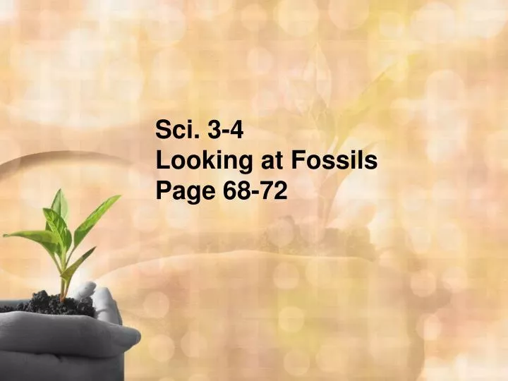 sci 3 4 looking at fossils page 68 72