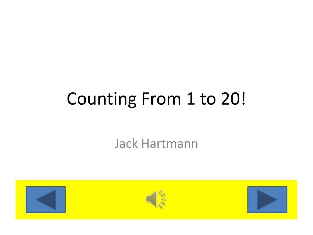 PPT - Counting From 1 to 20! PowerPoint Presentation, free download ...