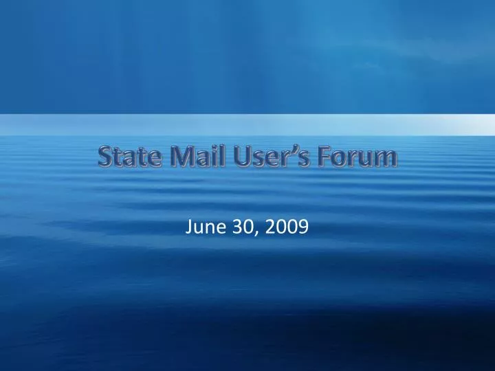 state mail user s forum