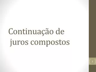 continua o de juros compostos