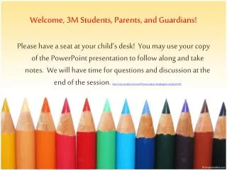 Welcome, 3M Students, Parents, and Guardians!