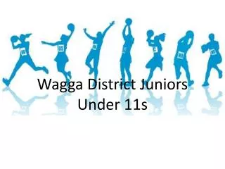 Wagga District Juniors Under 11s