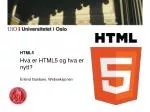 HTML5 - slide 1