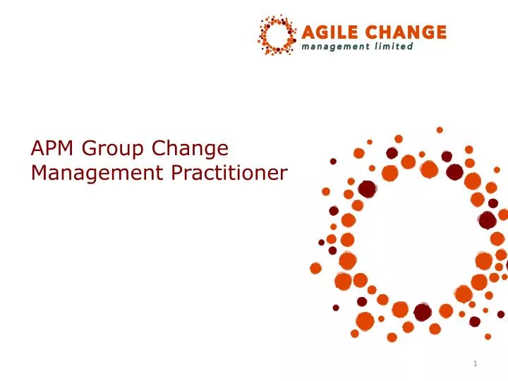 apm group change management practitioner