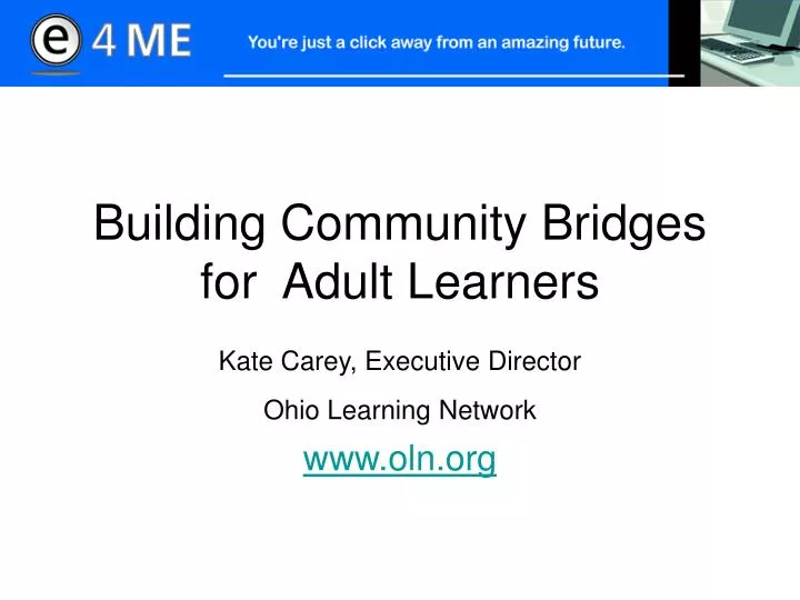 building community bridges for adult learners