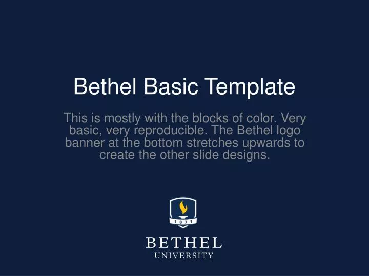 bethel basic template