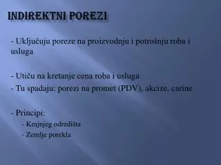 indirektni porezi