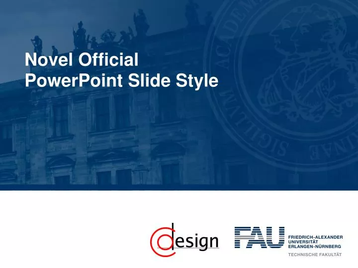 novel official powerpoint slide style