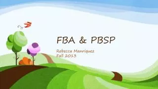 FBA &amp; PBSP