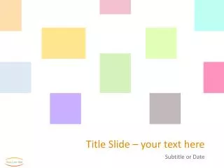 title slide your text here