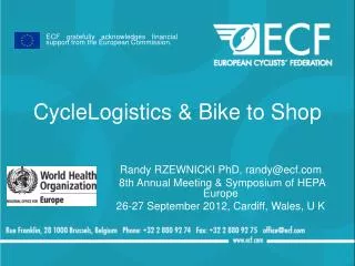 CycleLogistics &amp; Bike to Shop