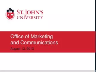 office of marketing and communications