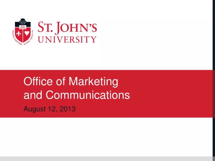 office of marketing and communications