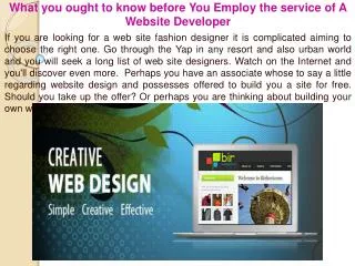 What you ought to know before You Employ the service of A We