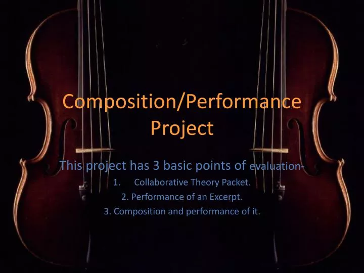 composition performance project